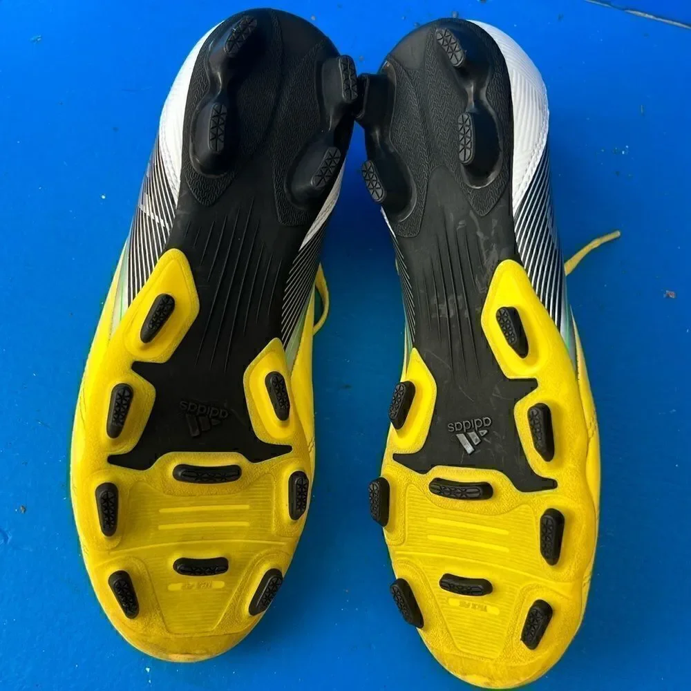 adidas F5 TRX FG Soccer Cleats Vivid Yellow with Black, used 1 time,SIZE 6
